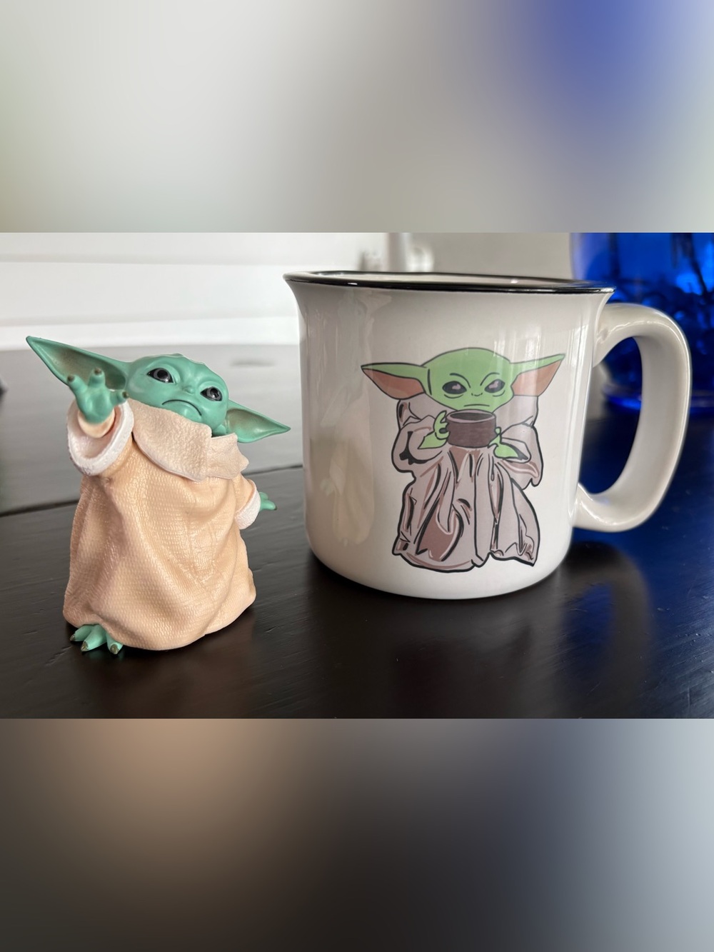 White Ceramic Mug with Yoda Graphic - Home Accents